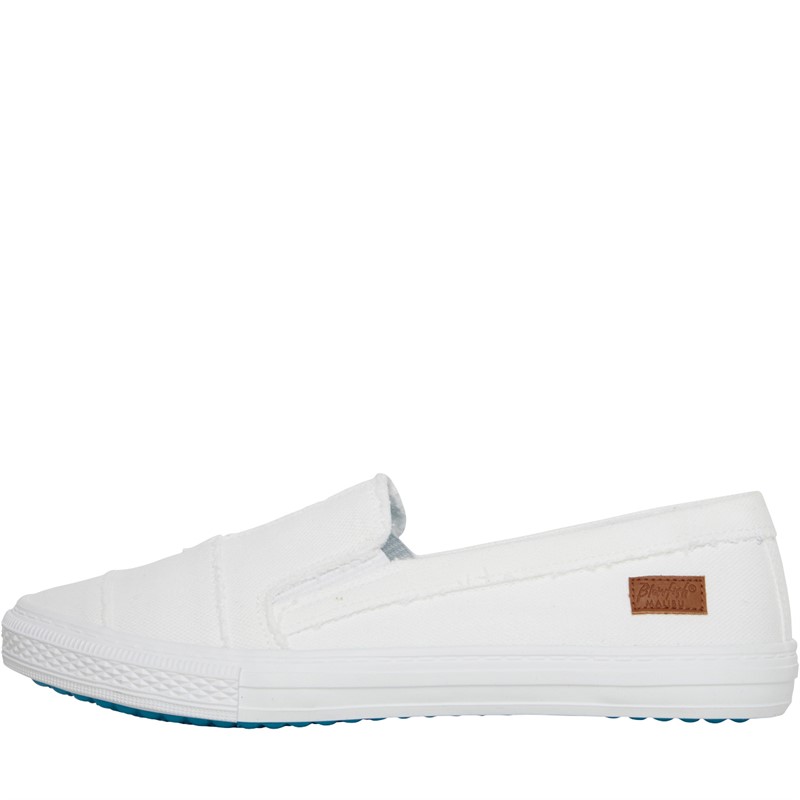 Buy Blowfish Womens Aliso Slip On Canvas Shoes White