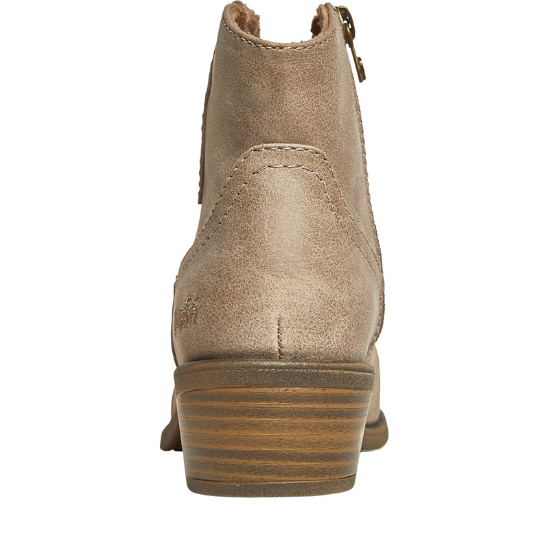 Blowfish Womens Lane Wedge Heel Ankle Boots Taupe