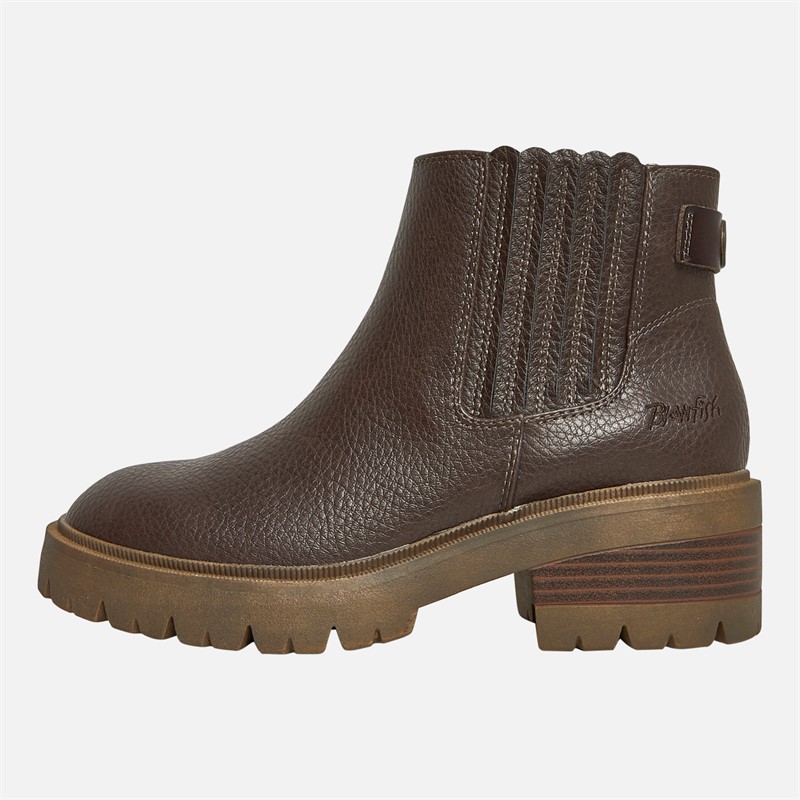 Blowfish Womens Joy Chelsea Boots Dark Brown