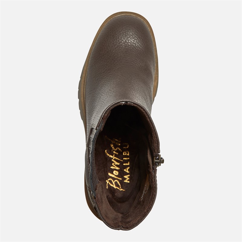 Blowfish Womens Joy Chelsea Boots Dark Brown