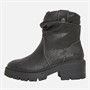 Blowfish Womens Juniper Cozy Ruched Boots Black