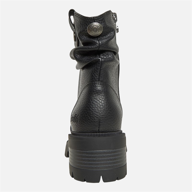 Blowfish Womens Juniper Ruched Boots Black