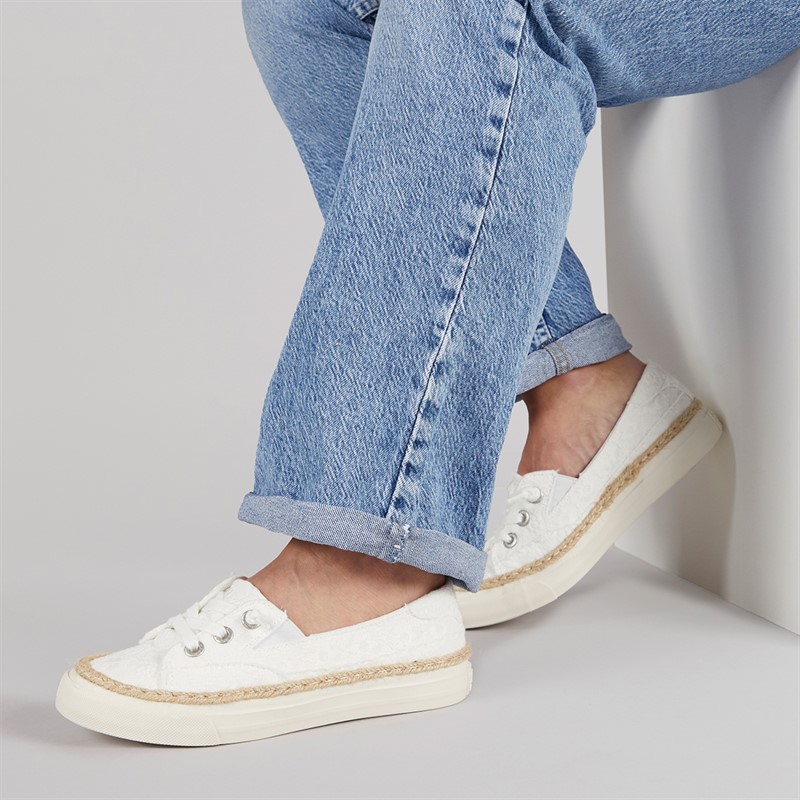 Blowfish Womens Malibu Moon Canvas Shoes White