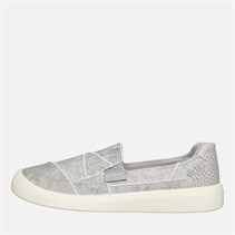 Blowfish Womens Malibu Beachfront Slip On Canvas Shoes Fog Grey