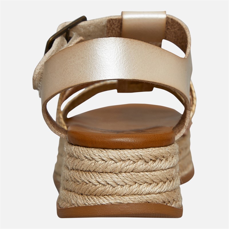 Blowfish Womens Malibu Madrid Platform Espadrille Sandals Cloud/Silver