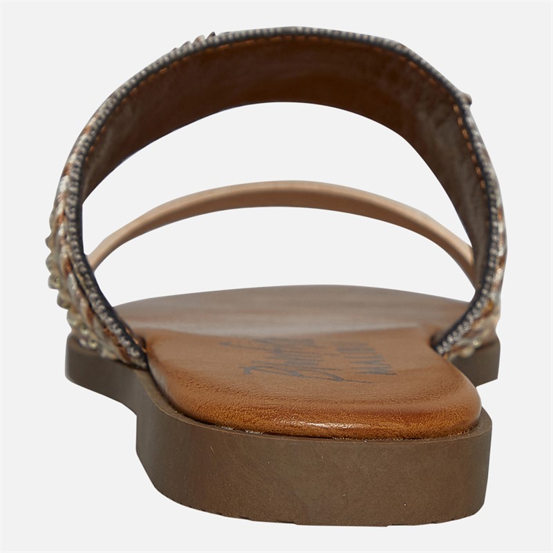 Blowfish Womens Malibu Curtis Mule Sandals Pearl/Metallic