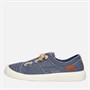 Blowfish Womens Malibu Beachside Slip On Canvas Shoes Navy