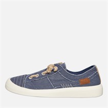 Blowfish Womens Malibu Beachside Slip On Canvas Shoes Navy