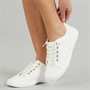 Blowfish Womens Malibu Boardwalk Lace Up Canvas Shoes White