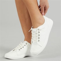 Blowfish Womens Malibu Boardwalk Lace Up Canvas Shoes White