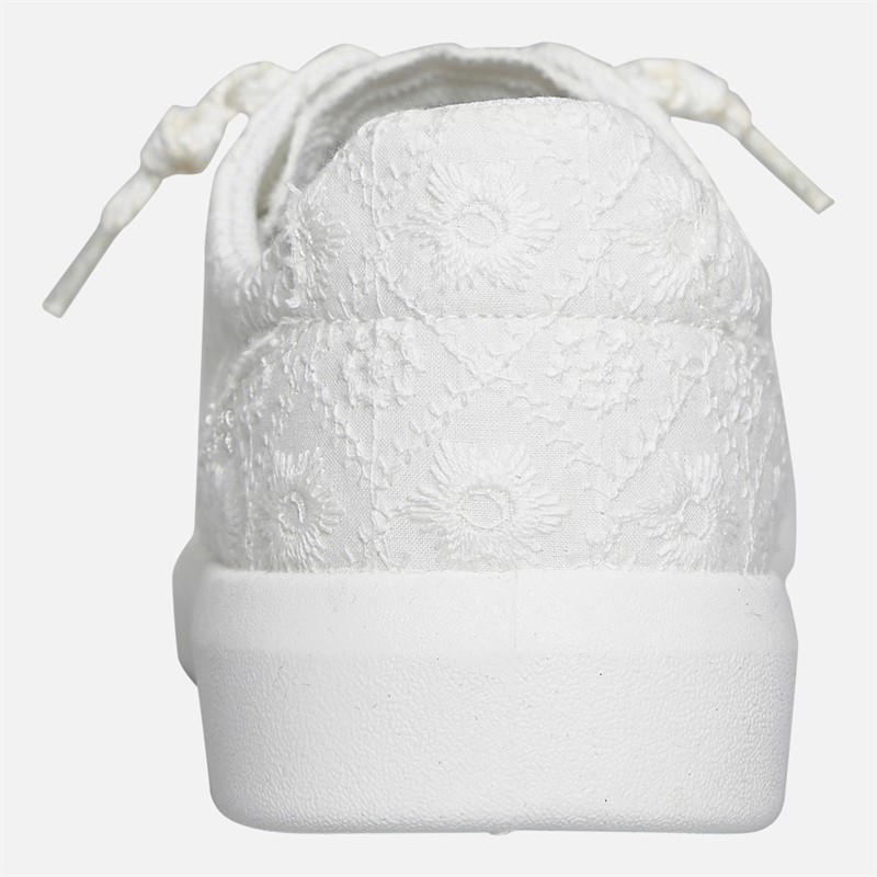 Blowfish Womens Malibu Boardwalk Lace Up Canvas Shoes White