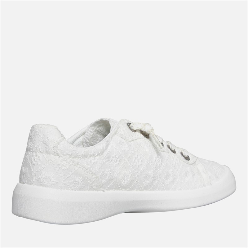 Blowfish Womens Malibu Boardwalk Lace Up Canvas Shoes White