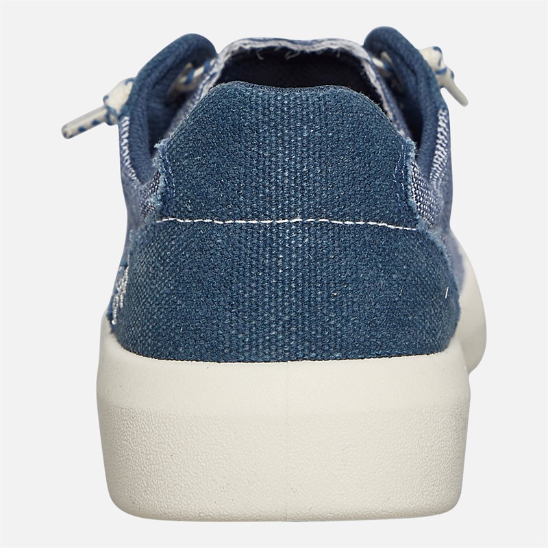 Blowfish Womens Malibu Boardwalk Lace Up Canvas Shoes Navy