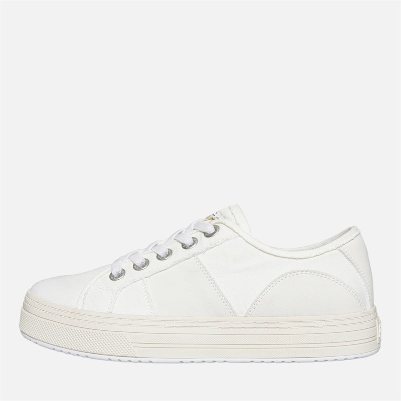 Blowfish Womens Malibu Super Smile Canvas Shoes White