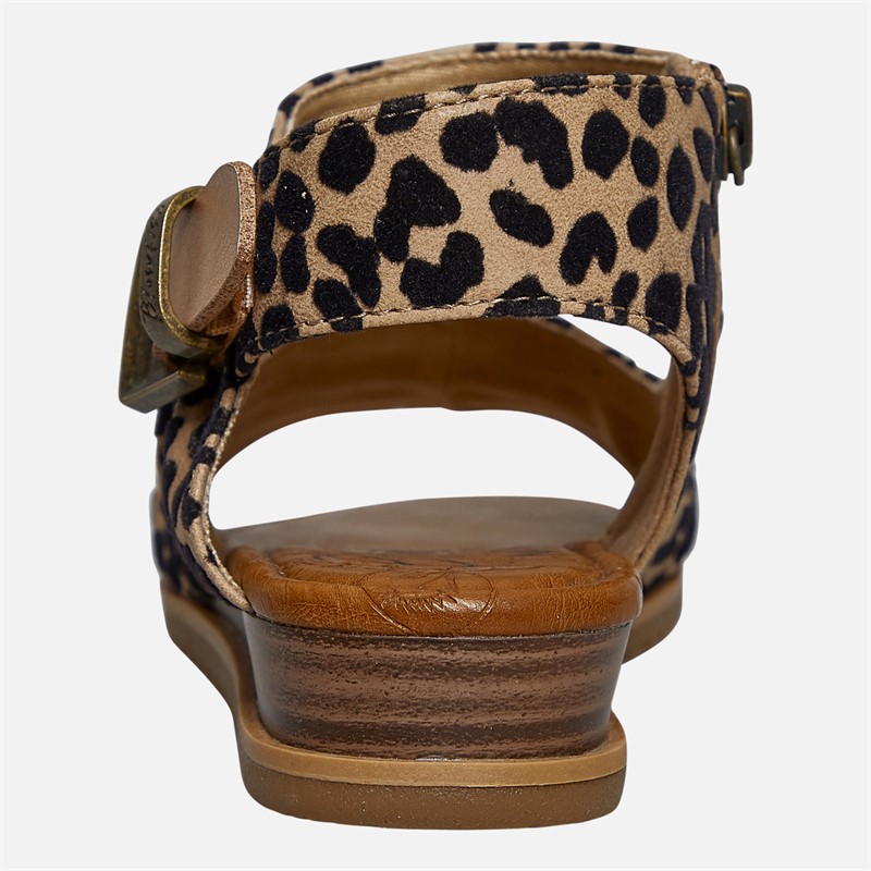 Blowfish Womens Malibu Bliss Ankle Strap Sandals Leopard