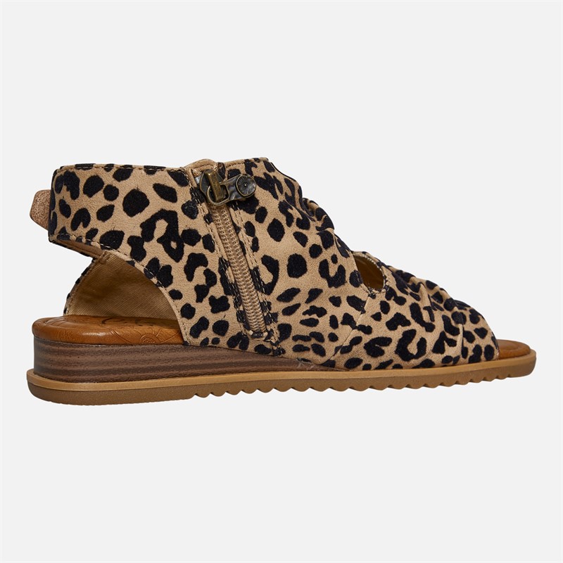Blowfish Womens Malibu Bliss Ankle Strap Sandals Leopard