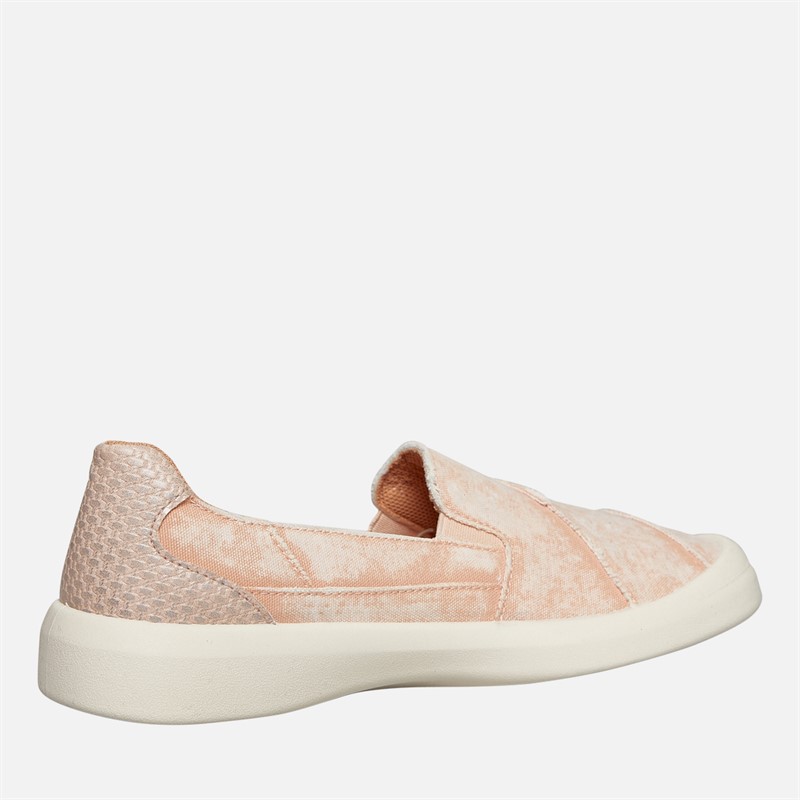 Blowfish Womens Malibu Beachfront Slip On Canvas Shoes Pink