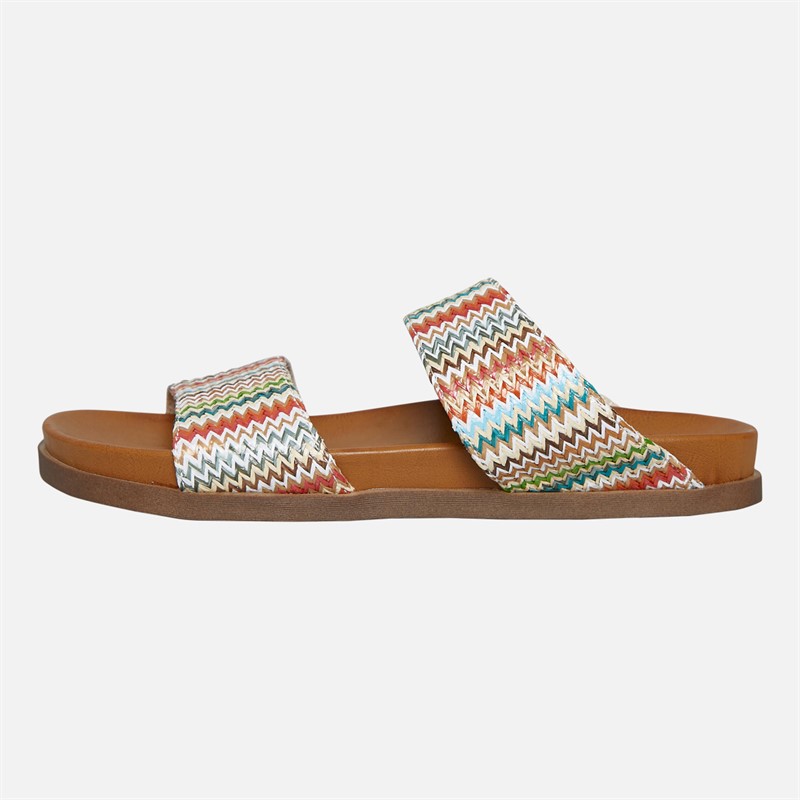 Blowfish Womens Malibu Leah Mule Footbed Sandals Multi