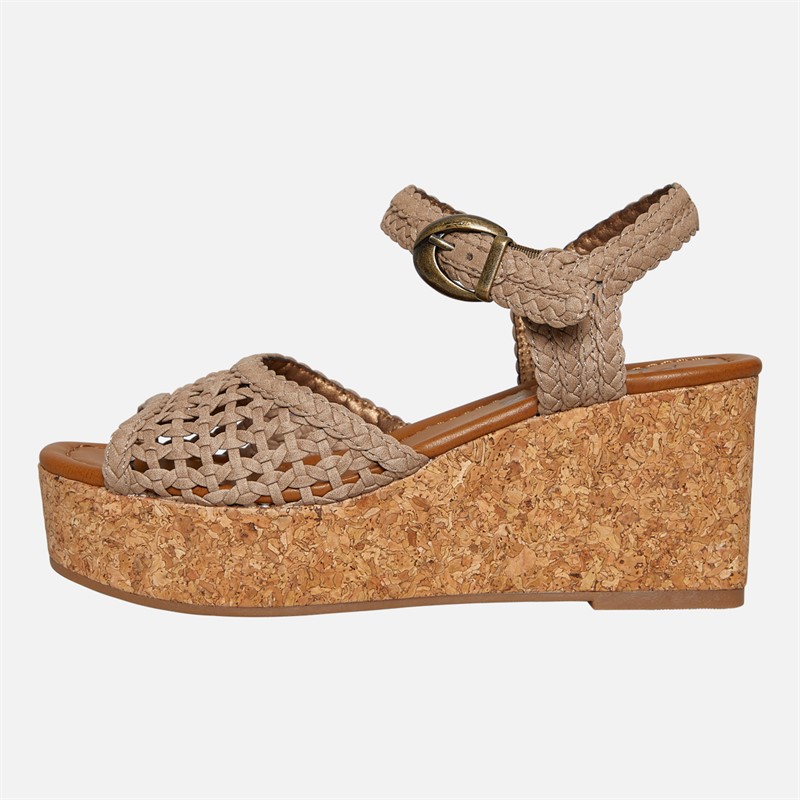 Blowfish Womens Malibu Aric Wedge Sandals Oak