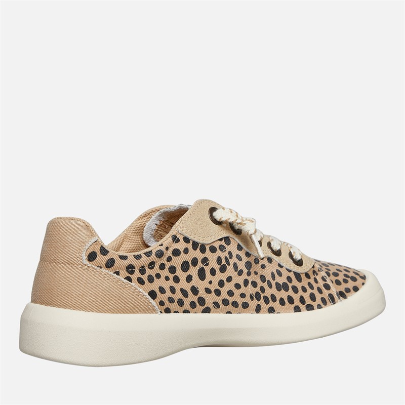 Blowfish Womens Malibu Boardwalk Lace Up Canvas Shoes Cheetah