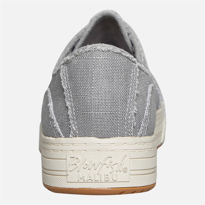 Blowfish Womens Malibu Super Smile Canvas Shoes Fog Grey