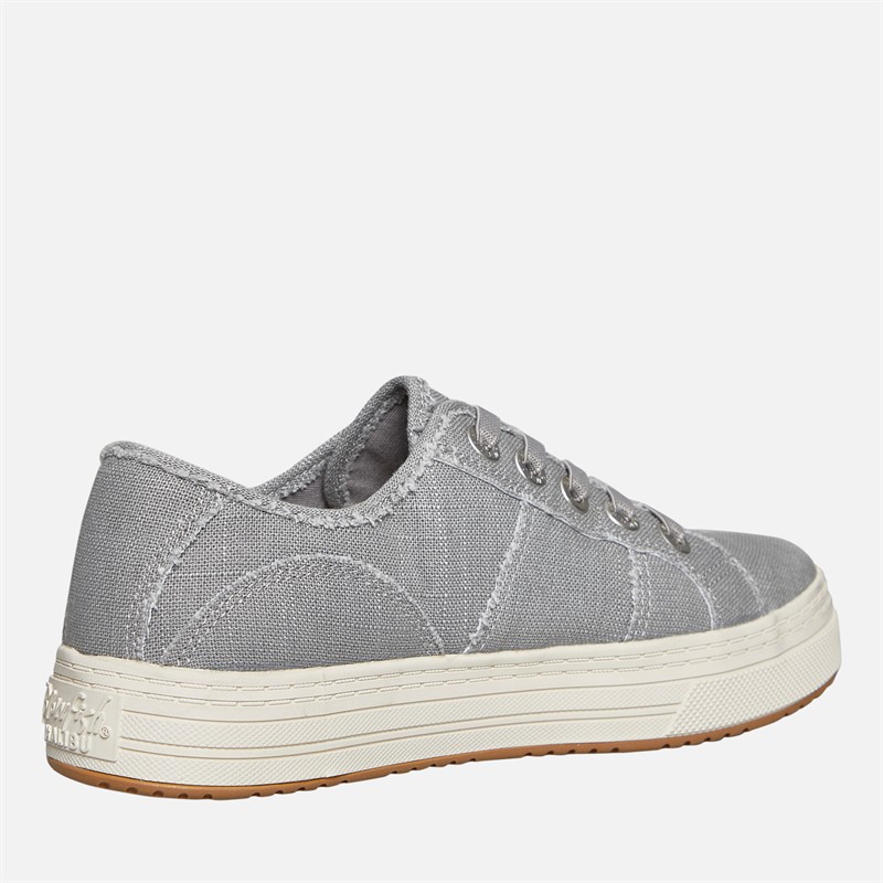 Blowfish Womens Malibu Super Smile Canvas Shoes Fog Grey