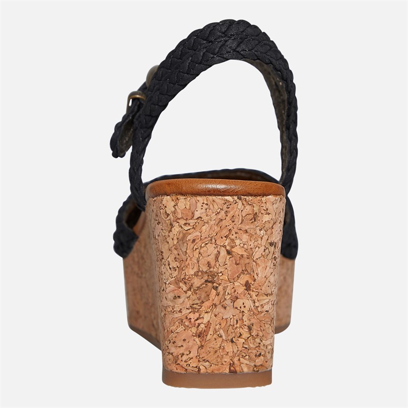 Blowfish Womens Malibu Aric Wedge Sandals Black