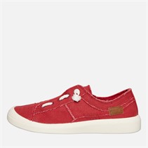 Blowfish Womens Malibu Beachside Slip On Canvas Shoes Red