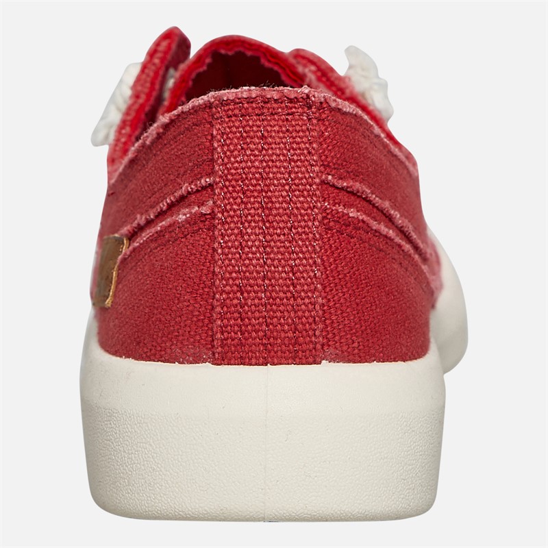 Blowfish Womens Malibu Beachside Slip On Canvas Shoes Red