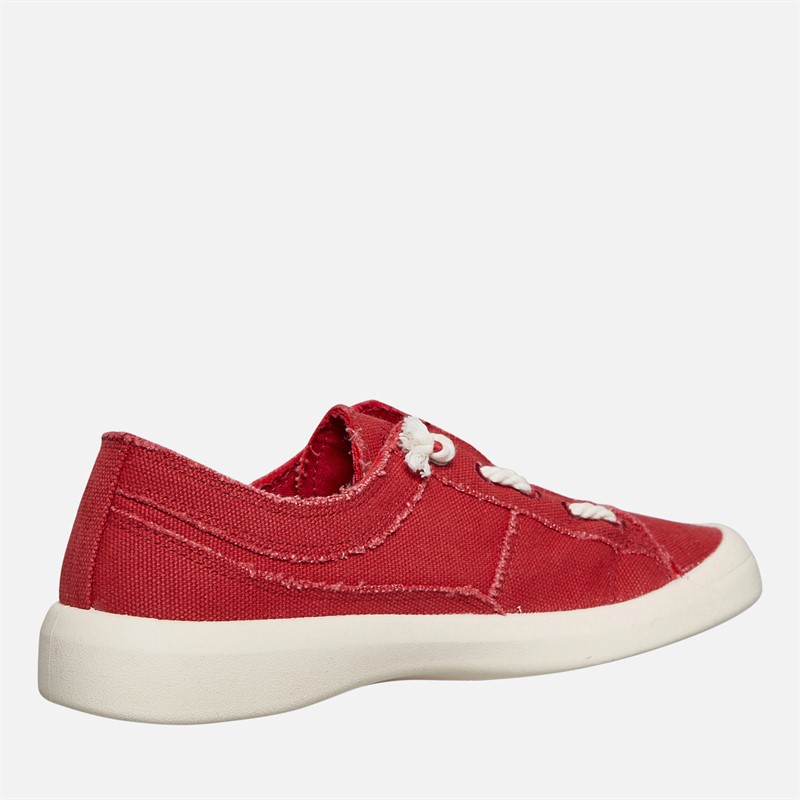 Blowfish Womens Malibu Beachside Slip On Canvas Shoes Red