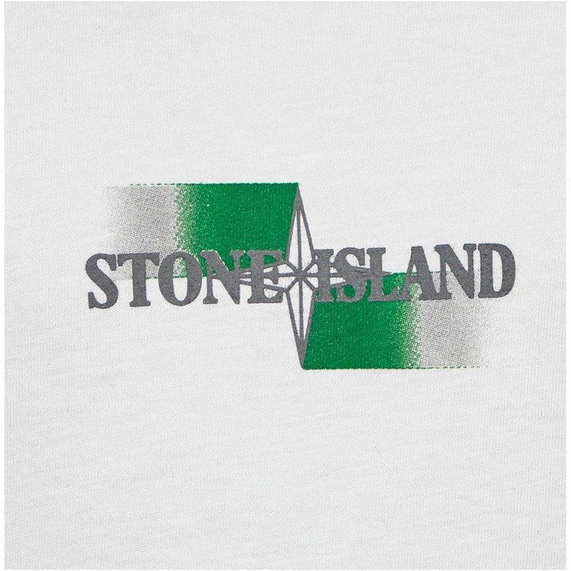 Stone Island Drenge T-shirts Hvid