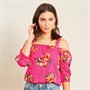 Influence Womens Cold Shoulder Top Pink