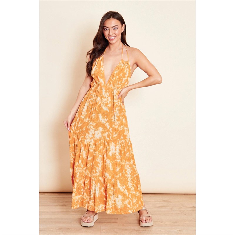 Influence Womens Maxi Dress Yellow