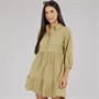 Influence Womens Shirt Dress Khaki