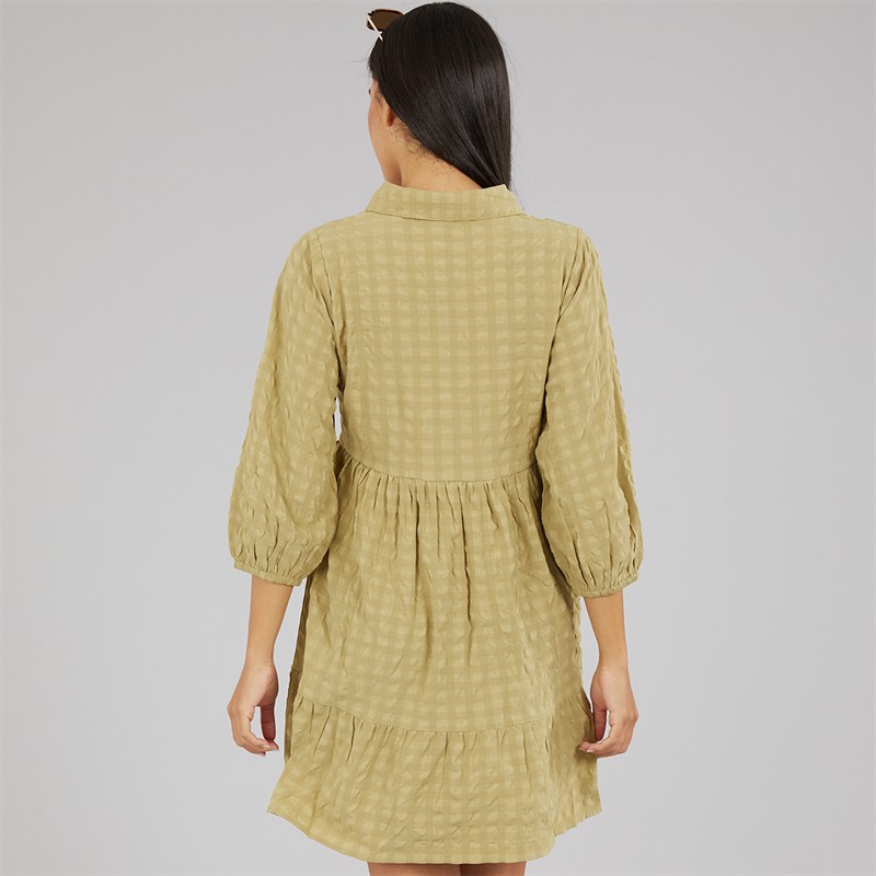 Influence Womens Shirt Dress Khaki