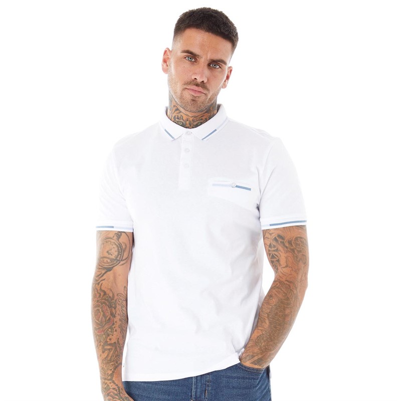 KENSINGTON EASTSIDE Mens Tarlton Polo Bright White