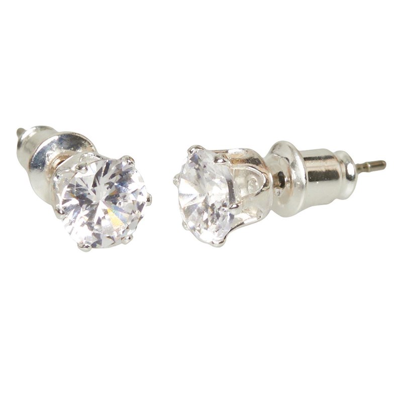 Eternity Womens Earrings Silver Tone