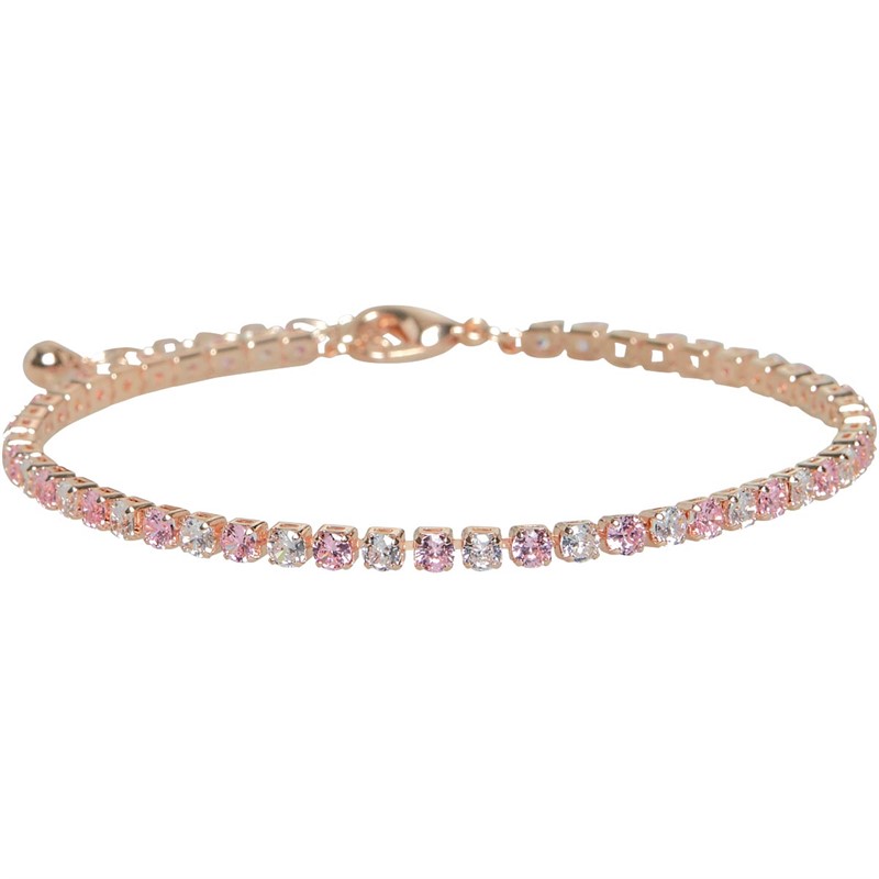 Eternity Womens Bracelet Rose Gold Tone