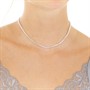 Eternity Womens Choker Silver Tone