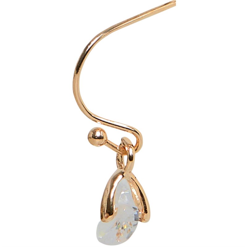 Eternity Womens Heart Shaped Earring And Pendant Set Gold Tone