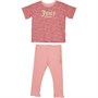 Juicy Couture Girls Juicy Branded T-Shirt And Leggings Set Rose Quartz