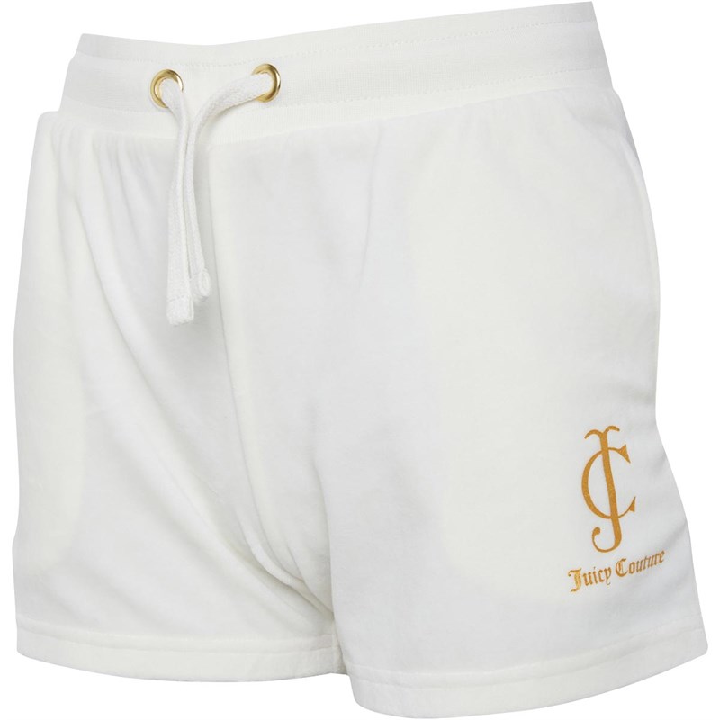 Juicy Couture Girls Velour Shorts Vanilla Ice