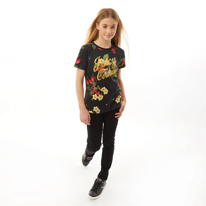 Juicy Couture Junior Juicy T-Shirt Czarny