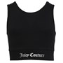 Juicy Couture Girls Juicy Branded Crop Top Jet Black