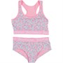 Juicy Couture Soutiens-Gorge Leopard Crop And Hipster Brief Set Fille Rose