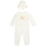 Juicy Couture Peuter Meisjes Baby Velour Turban And Frill Romper Set Set Wit