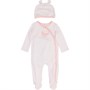 Juicy Couture Baby Asymmetrical Sleepsuit And Hat Set Snow White