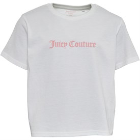 Buy Juicy Couture Girls Cropped Boxy T-Shirt Bright White