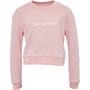Juicy Couture Girls Drop Shoulder Crew Neck Sweatshirt Almond Blossom