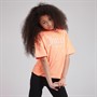 Juicy Couture Girls Juicy Boxy Crop T-Shirt Neon Orange